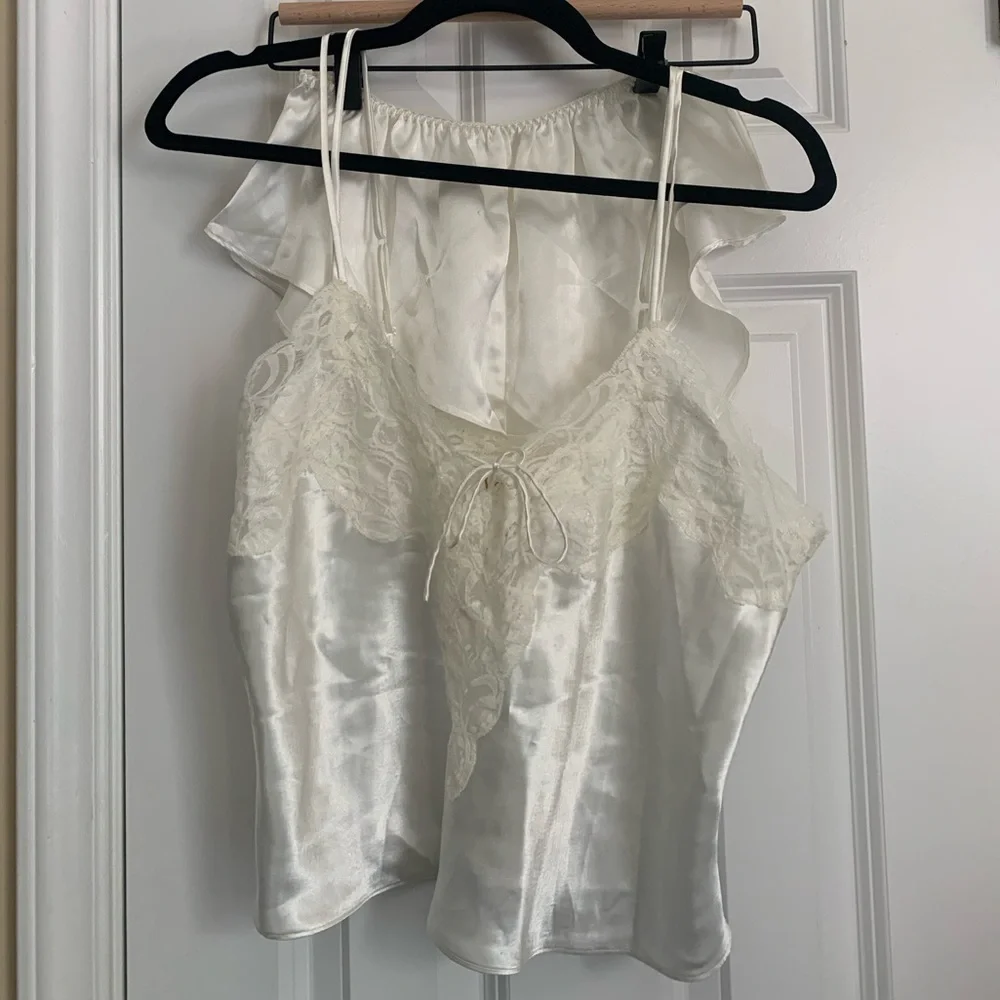 Vintage Victoria Secret Gold Label 80s 90s Satin Cami Set Size Medium - Picture 8 of 16